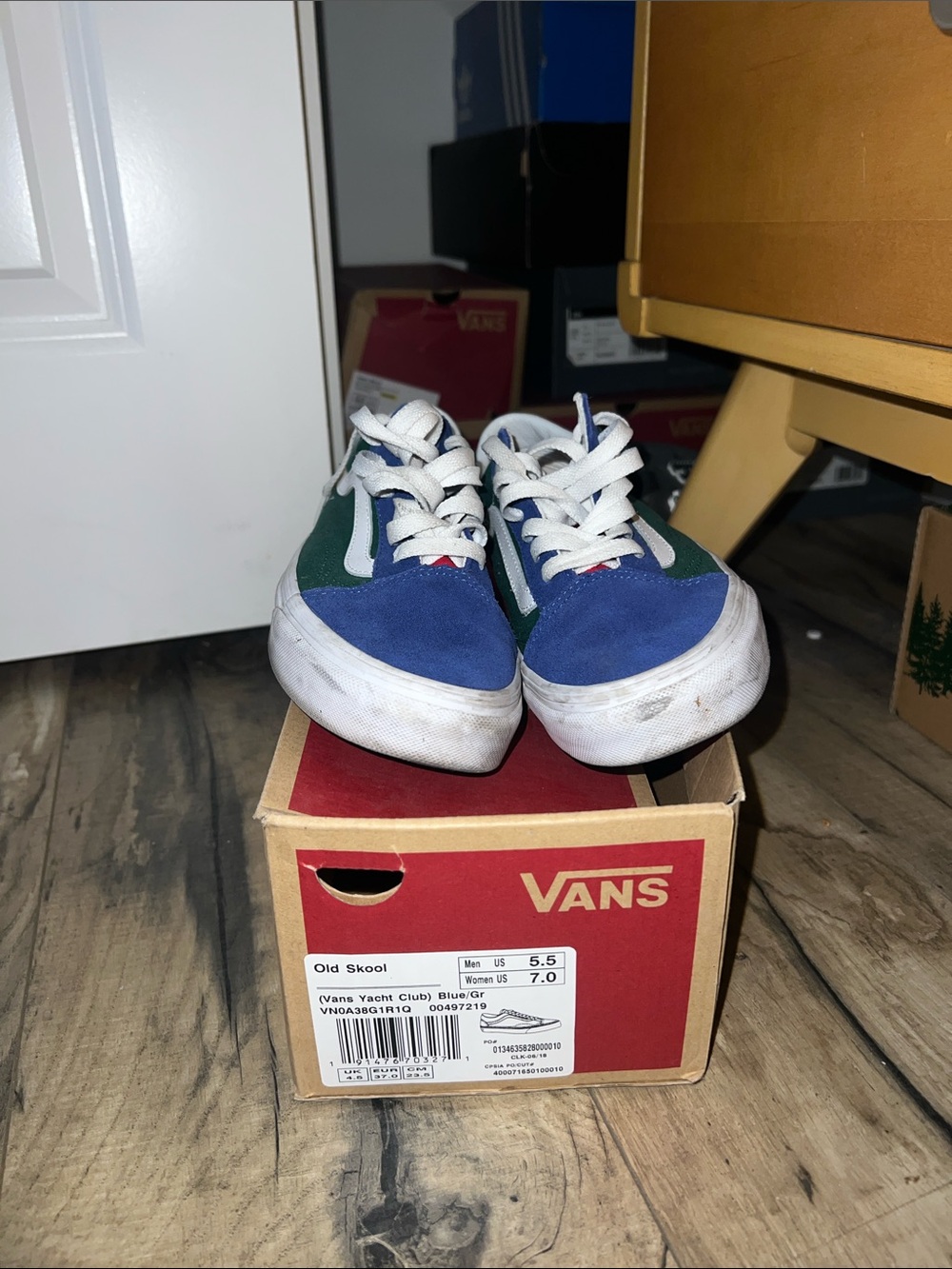 Vans  Old Skool Sneakers in Blue and Green